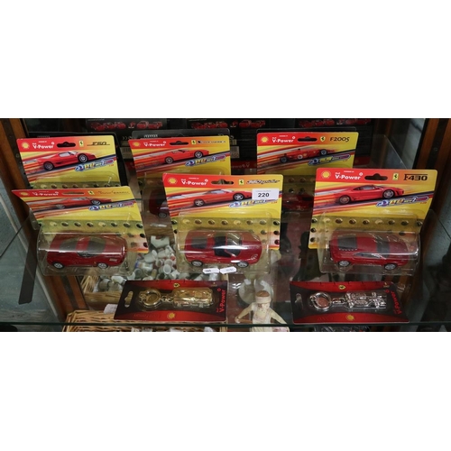 220 - Collection of toy Ferrari cars in original boxes