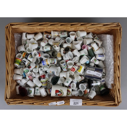 221 - Collection of mainly ceramic thimbles