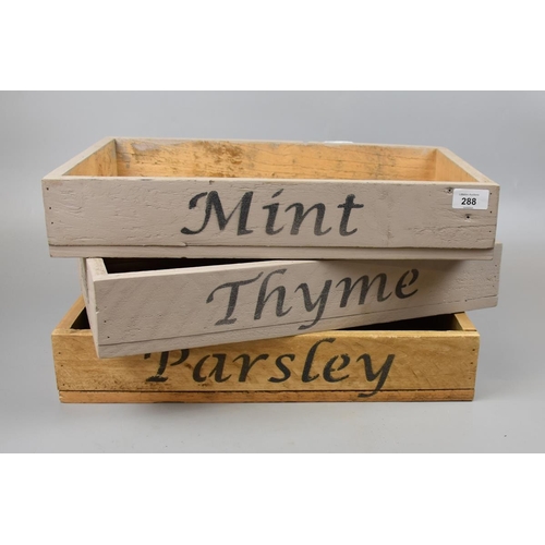 288 - 3 herb storage trays