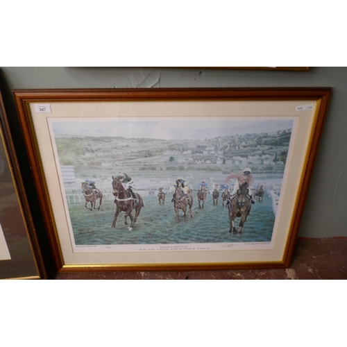 347 - The Finish 1994 Cheltenham Gold Cup - L/E print by Paul Hart