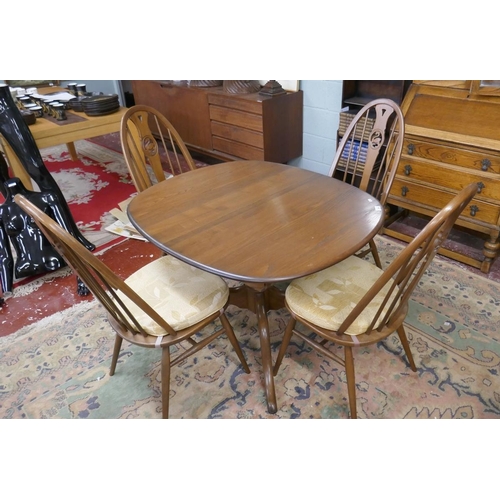 366 - Ercol table and 4 chairs