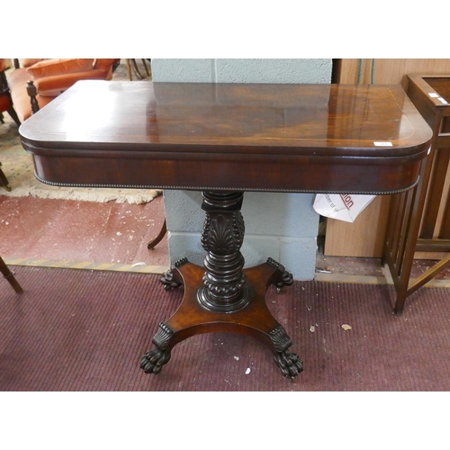 383 - Georgian rosewood tea table