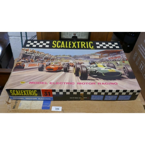 386 - Early Scalextric set