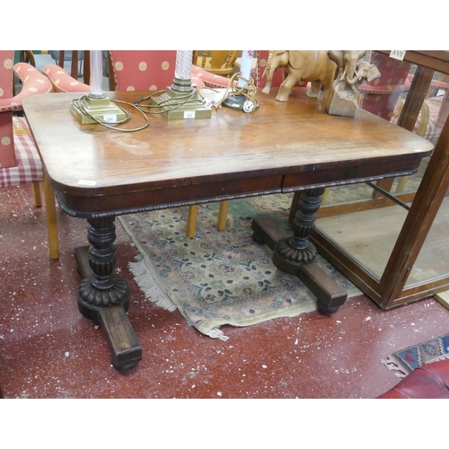 476 - Antique rosewood library table