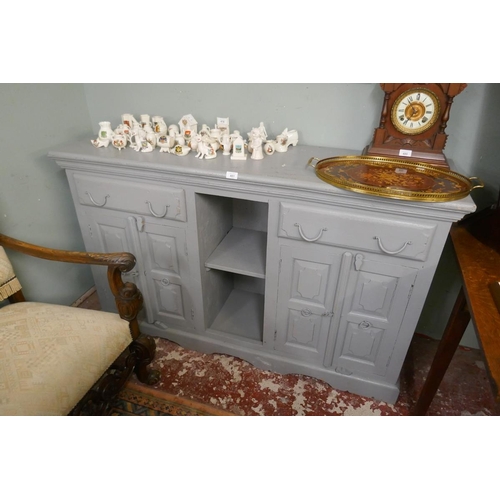481 - Painted sideboard - Approx W: 148cm  D: 44cm  H: 91cm