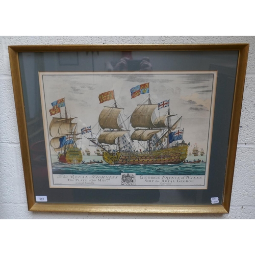 501 - Framed print of The Royal George