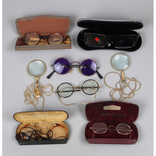 63 - Collection of lorgnettes and spectacles 