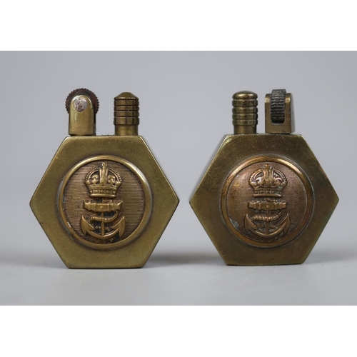 65 - Pair of trench art lighters