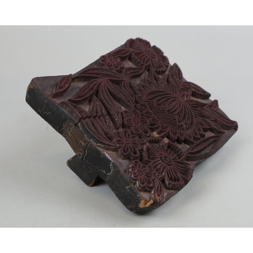 154 - Batik carved printing block