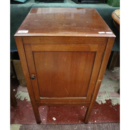 283 - Mahogany bedside cabinet