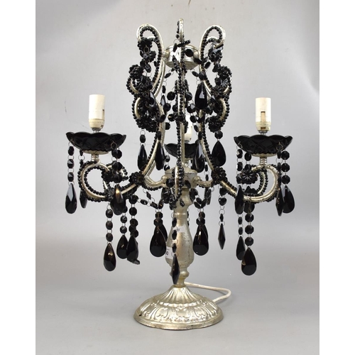 290 - Table top chandelier with 3 bulb fitting - Approx height: 55cm