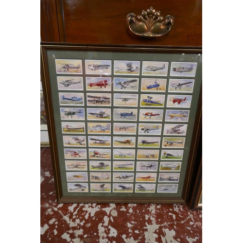 317 - 3 Framed sets of cigarette cards