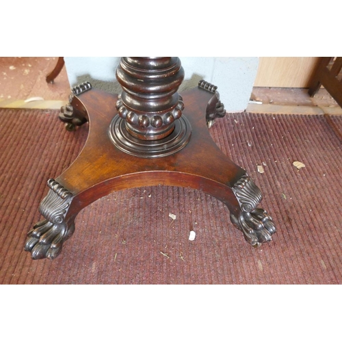 383 - Georgian rosewood tea table