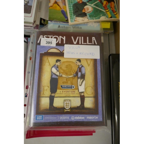 395 - Large collection of Aston Villa programmes