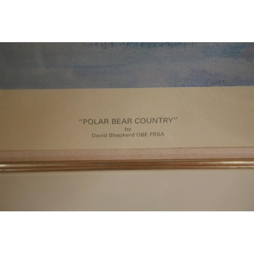 436 - David Shepherd L/E Print POLAR BEAR COUNTRY (214/950)