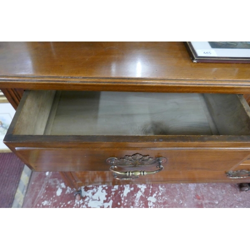 447 - Early 20thC dressing table with mirror - Approx W: 107cm  D: 50cm  H: 170cm