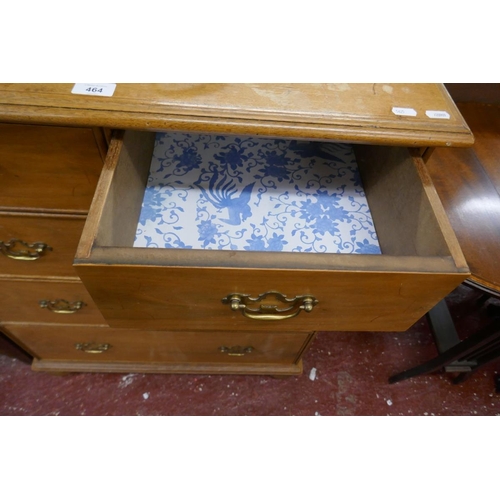 464 - 2 over 3 chest of drawers - Approx W: 77cm  D: 46cm  H: 94cm