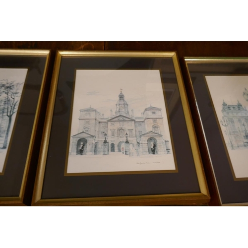 486 - Set of 4 architectural prints - all of London landmarks