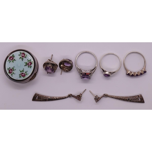 80 - Collection of silver jewellery etc