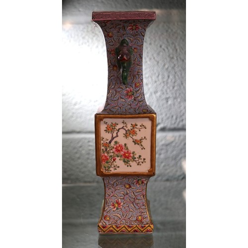 180 - Oriental hand painted vase - no reserve - Approx height 30cm