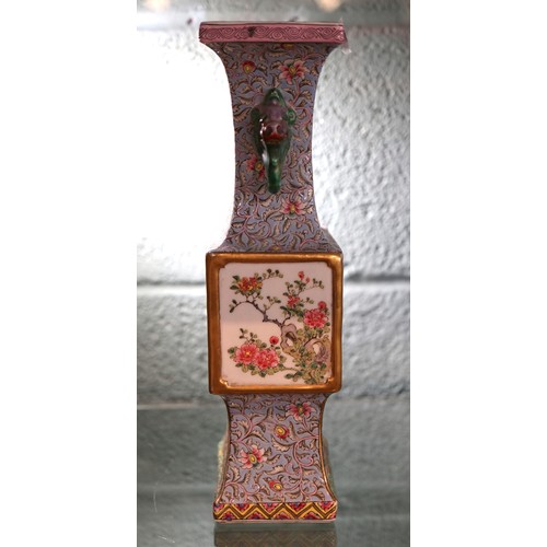 180 - Oriental hand painted vase - no reserve - Approx height 30cm