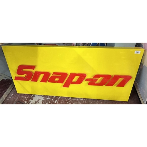 286 - Snap-on dealership style sign - Approx 113cm x 50cm