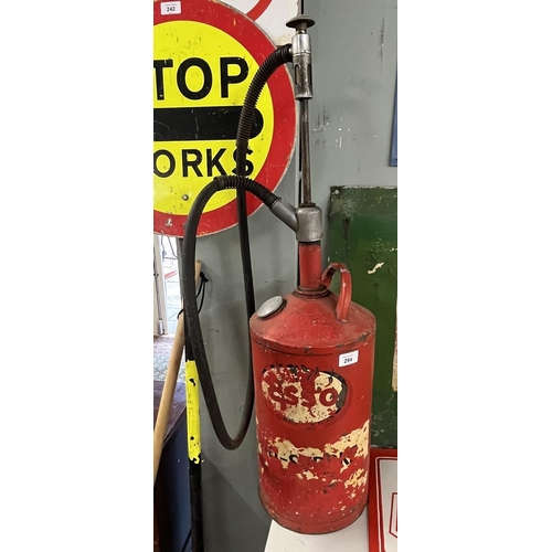 294 - Vintage Esso fuel pump - Approx height 87cm