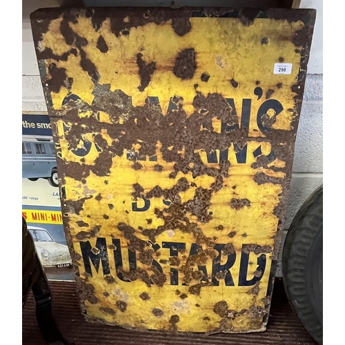 298 - Original enamel sign - Coleman’s Mustard - Approx 61cm x 91cm