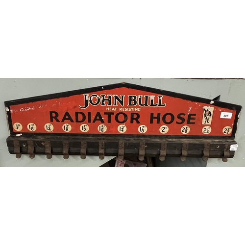 307 - John Bull heat resisting radiator hose shop display - Approx 80cm x 28cm