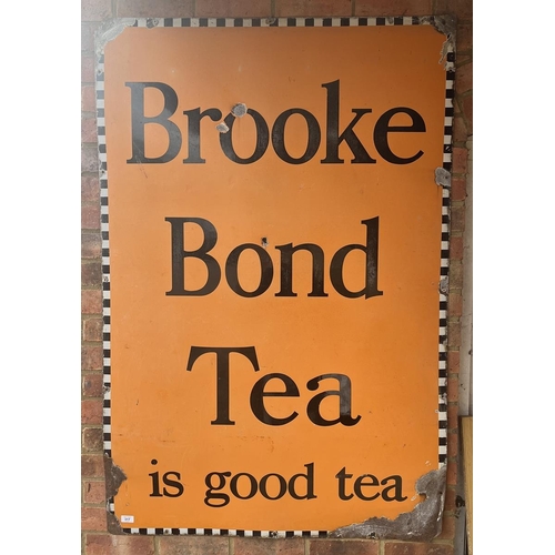 317 - Large original enamel sign - Brooke Bond Tea 152cm x 102cm