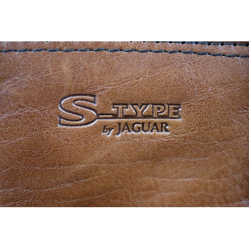 42 - Ladies leather briefcase embossed with Jaguar logo