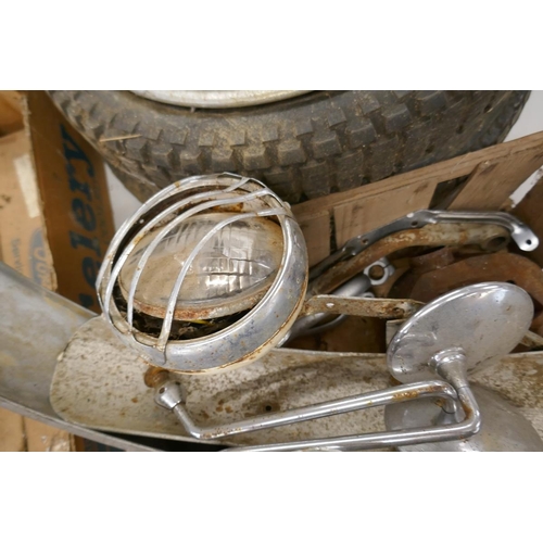 181 - Various motorcycle parts