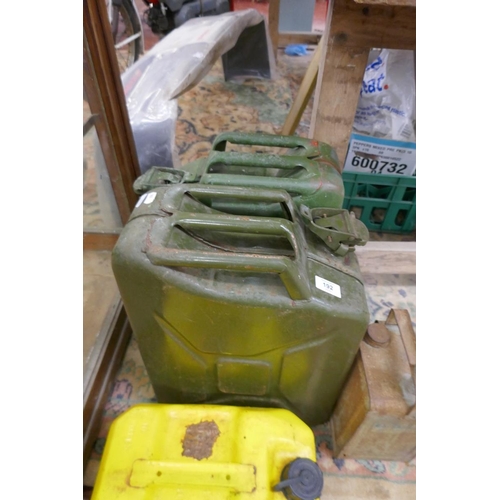 192 - 4 fuel cans to include 2 jerry cans