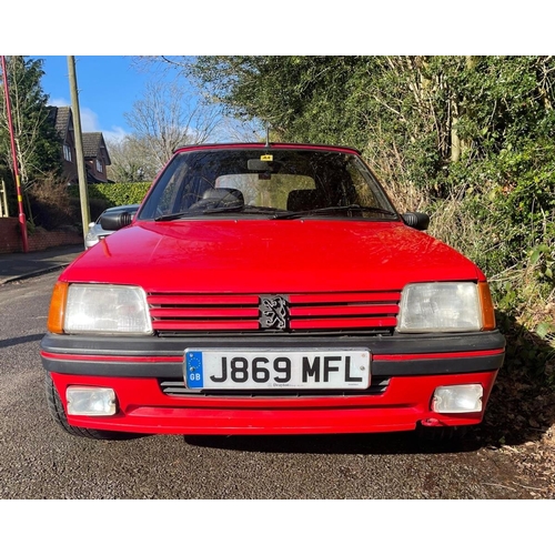 260 - Peugeot 205 Cti 1.6 convertible - Mot'd 83,000 miles This stunning low mileage car has been garaged ... 