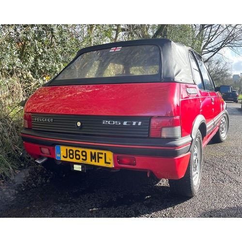 260 - Peugeot 205 Cti 1.6 convertible - Mot'd 83,000 miles This stunning low mileage car has been garaged ... 