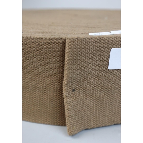 64 - Large roll of ex-military khaki webbing - Approx W: 10.5cm