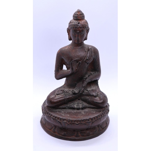 111 - Small bronze figure of Buddha