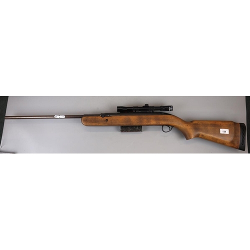 134 - BSA Airsporter .177 air rifle MKVI with scope