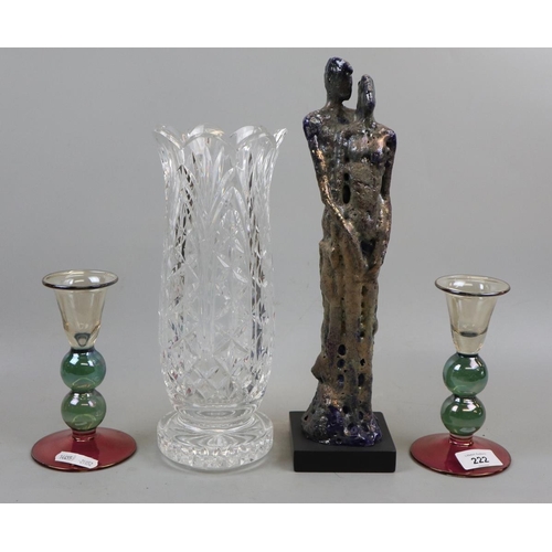 222 - Collectables to include a Waterford crystal vase