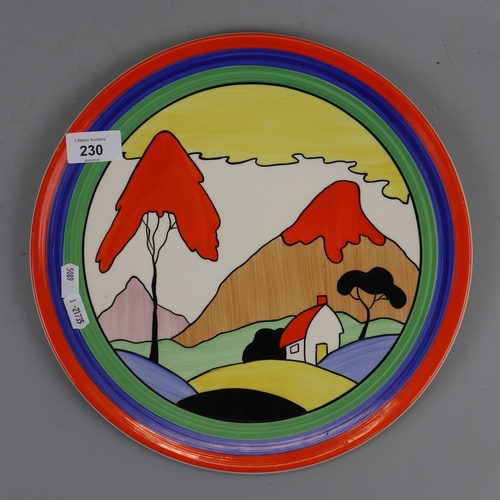 230 - Clarice cliff collectors club by Wedgwood plate Fantasque Mountain