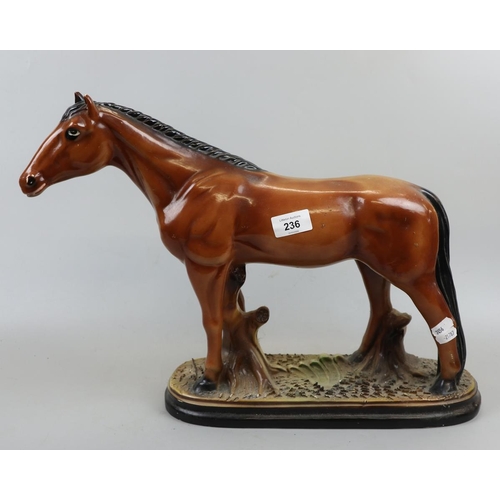 236 - Large ceramic horse - Approx height: 35cm