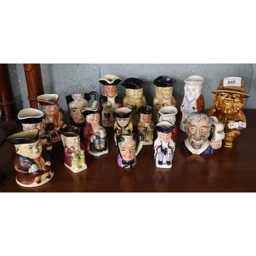 245 - Collection of Toby jugs