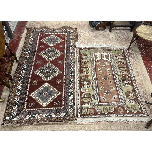 260 - 2 Turkish handwoven rugs