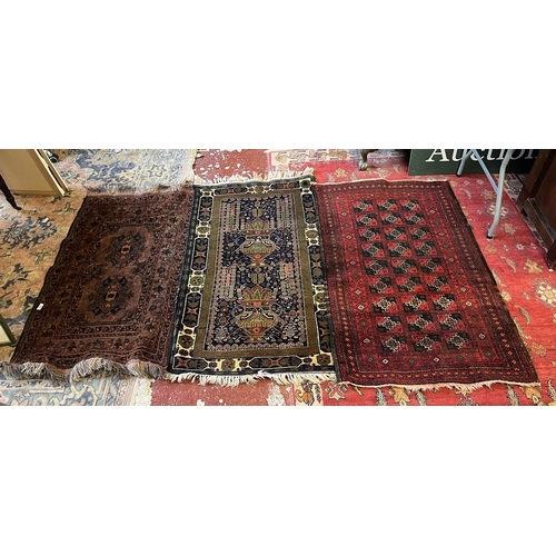 263 - 3 Afghanistan handwoven prayer mats