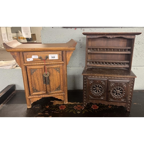 368 - 2 miniature cabinets