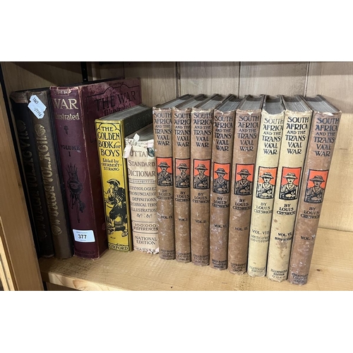 377 - Collection of antique books to include South Africa & the Transvaal war