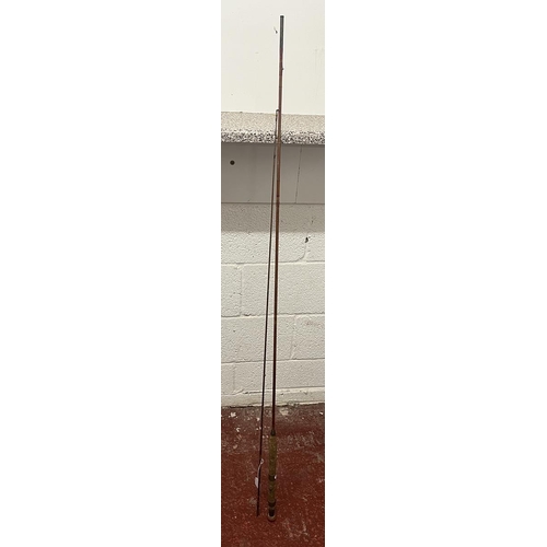 406 - Antique split cane fishing rod