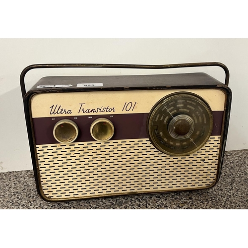 423 - Vintage transistor radio - Ultra transistor 101