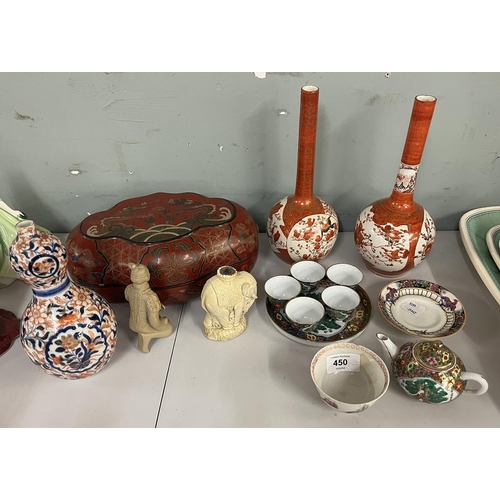 450 - Collection of Chinese ceramic vases etc