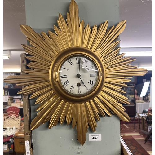 467 - Sunburst clock